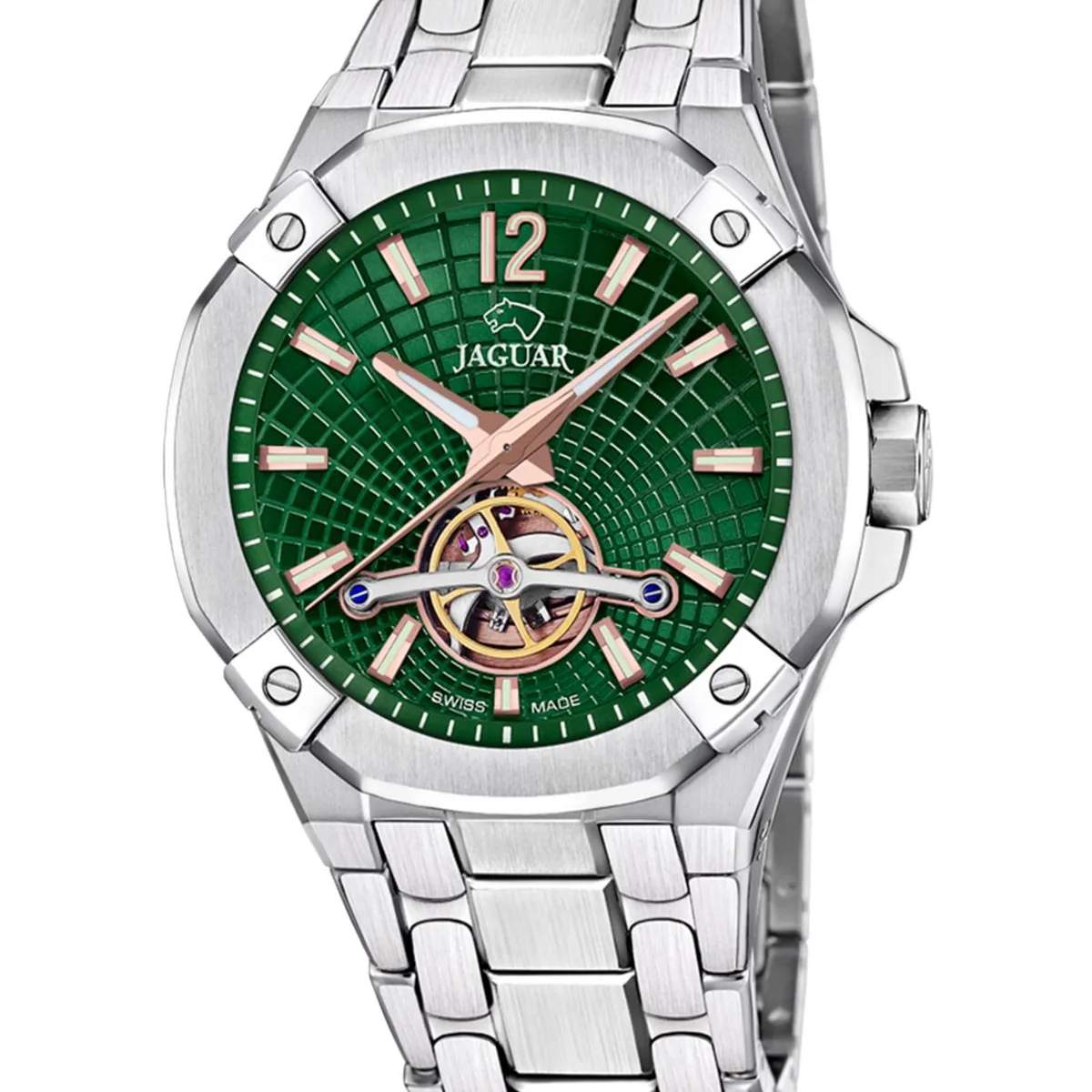 JAGUAR - Reloj J1007/3 Jaguar Swiss Verde Hombre Automático
