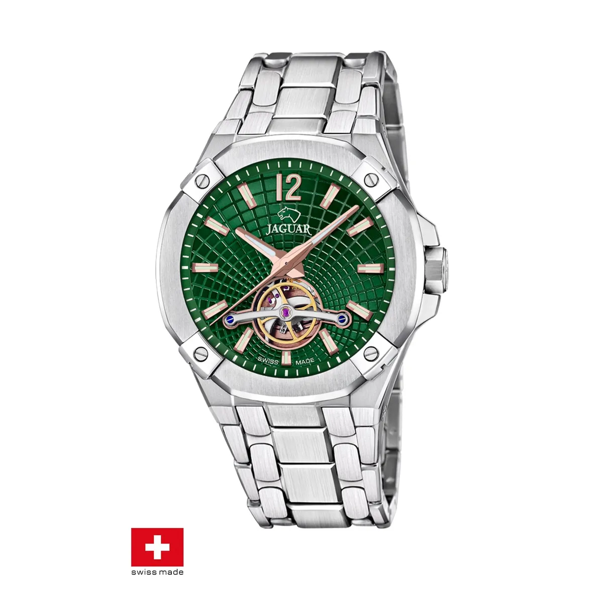 JAGUAR - Reloj J1007/3 Jaguar Swiss Verde Hombre Automático