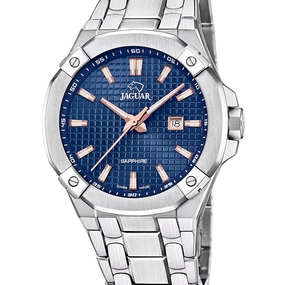 JAGUAR - Reloj J1009/2 Jaguar Swiss Azul Hombre Diplomatic