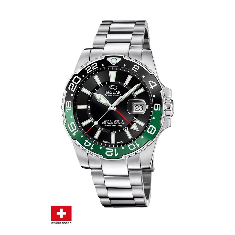 JAGUAR - Reloj J1011/5 Jaguar Swiss Negro Hombre Ceramic