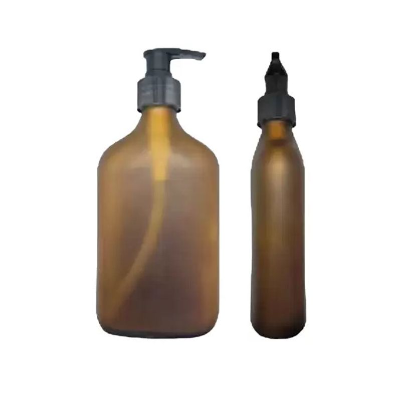TERPENIC - Dispensador de vidrio ámbar esmerilado para jabón o gel 250ml