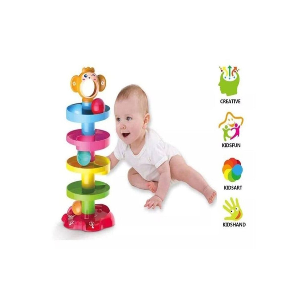 GENERICO - Juguete didáctico pelotitas Roll Ball NIÑOS BEBES