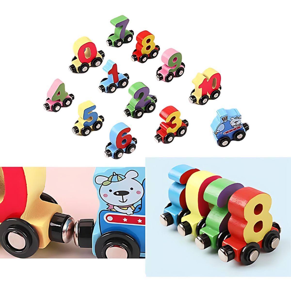 GENERICO - Juego De Tren Números Magnéticos Infantil Educativo 1 Al 10