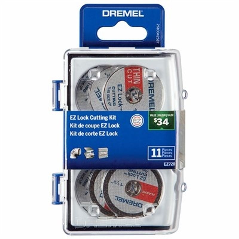 DREMEL - Microjuego de 11 accesorios de corte EZ Lock (EZ728)