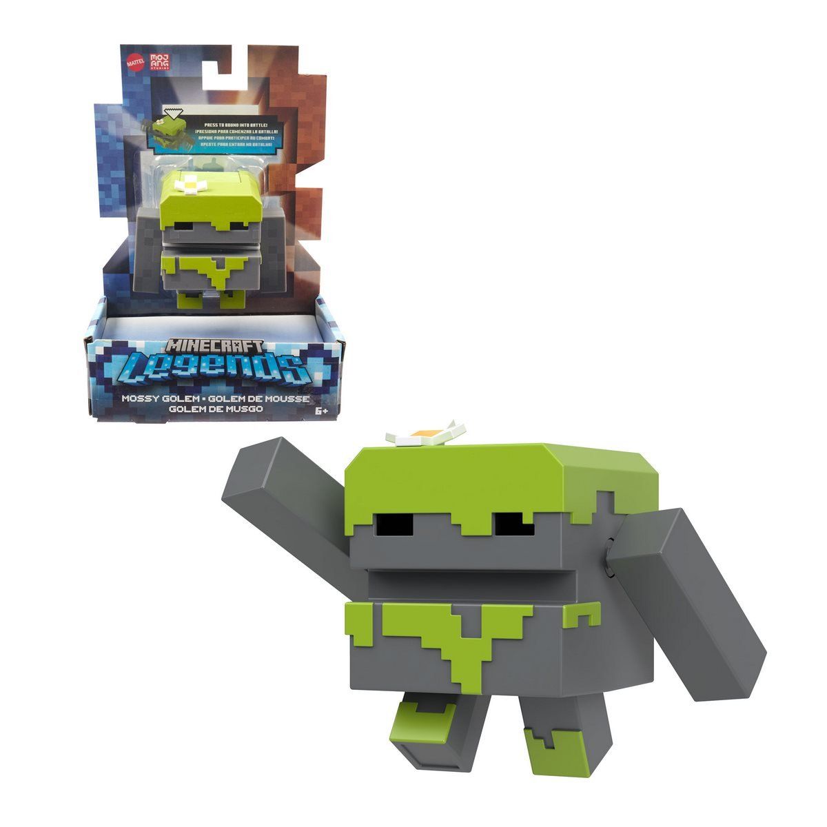 MINECRAFT - Figura de acción MINECRAFT Golem de Musgo colección 8 cm