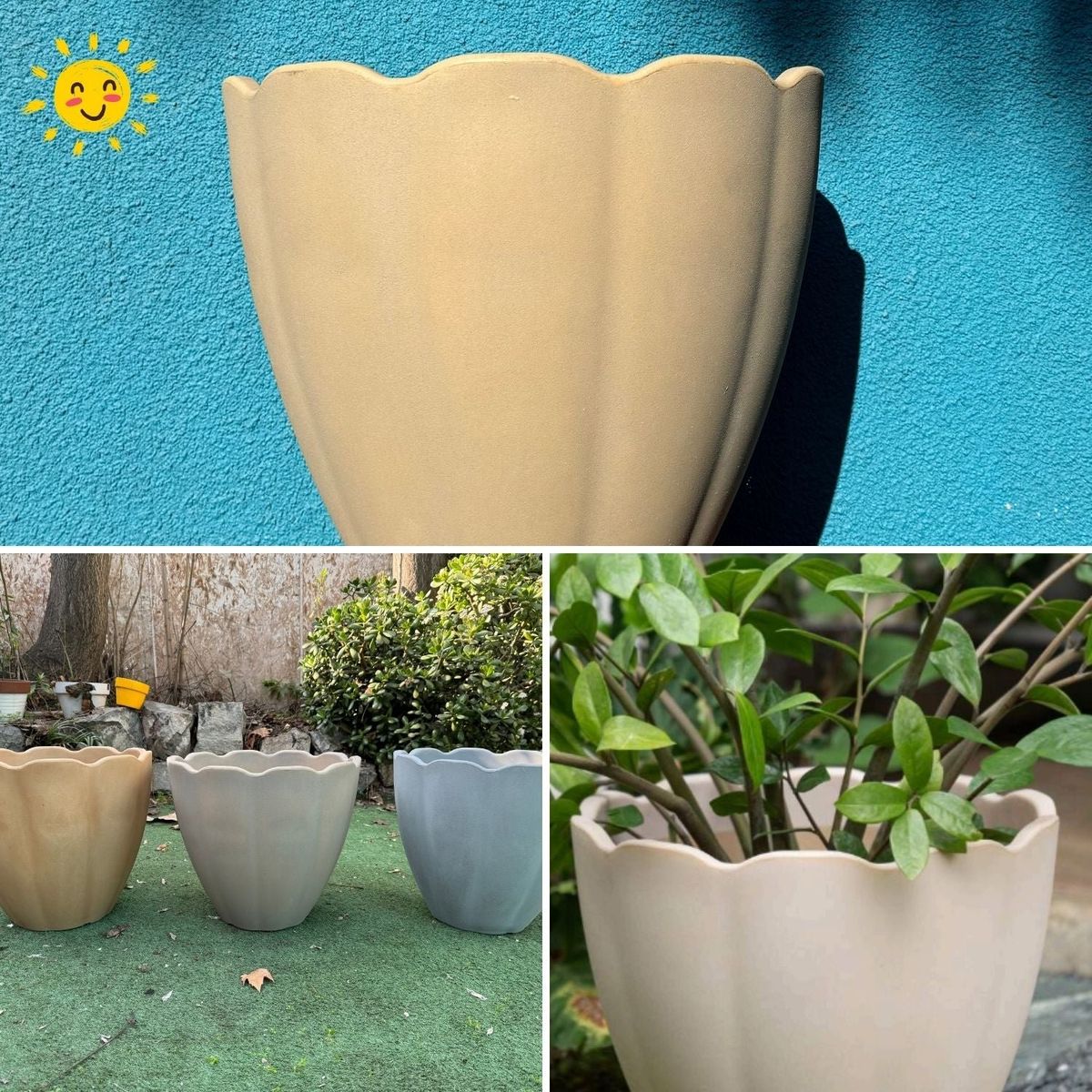 POTTERY - Macetero Grande Tulí 40 Arena