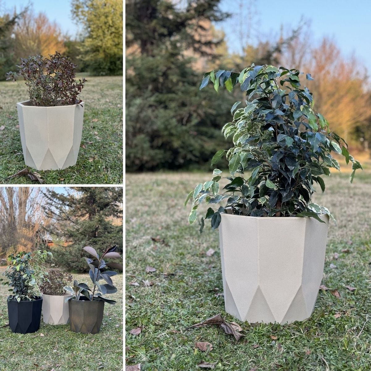 POTTERY - Macetero Grande Javi 36 Crema