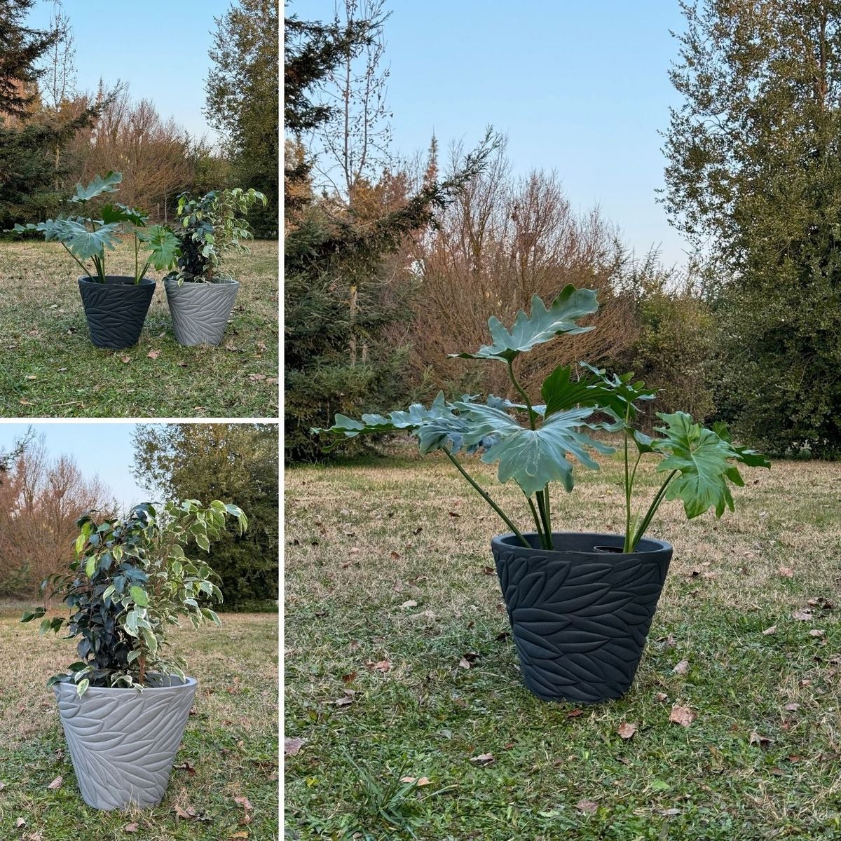 POTTERY - Macetero Grande Circca 36 Grafito