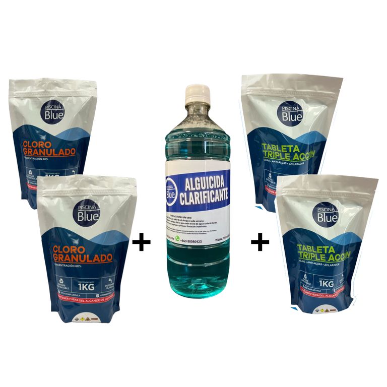 PACK TABLETA TRIPLE ACCION + GRANULADO + ALGUICIDA
