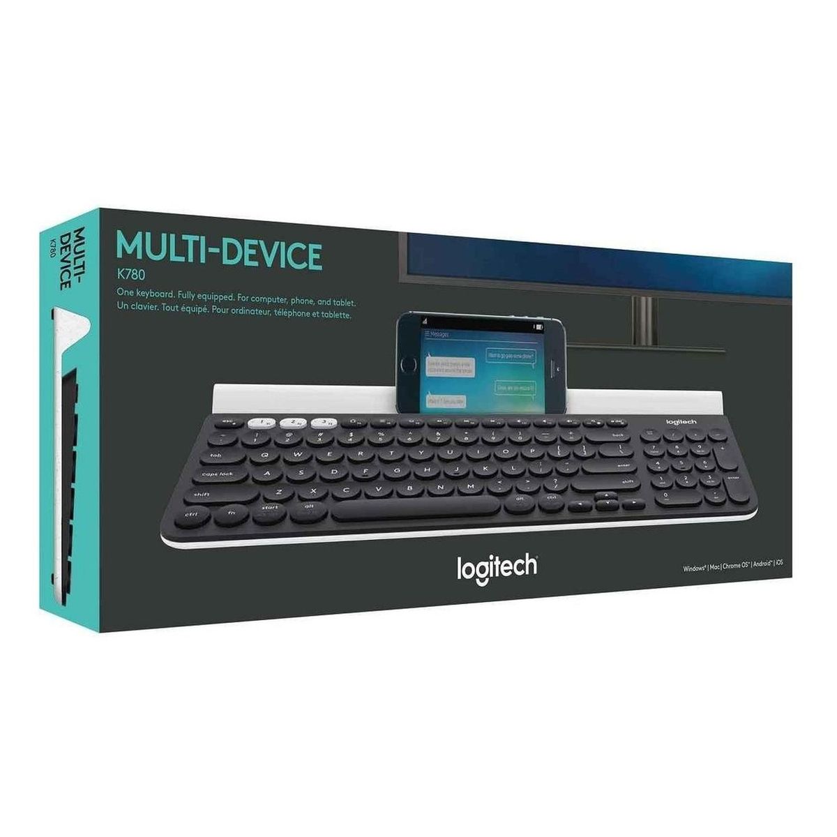 LOGITECH - Teclado Numerico Español Logitech K780 Multi-device - iPad