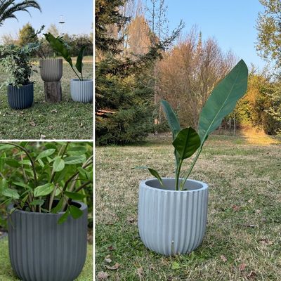 Imagen 2 del producto Macetero Grande Gobi 33 Gris