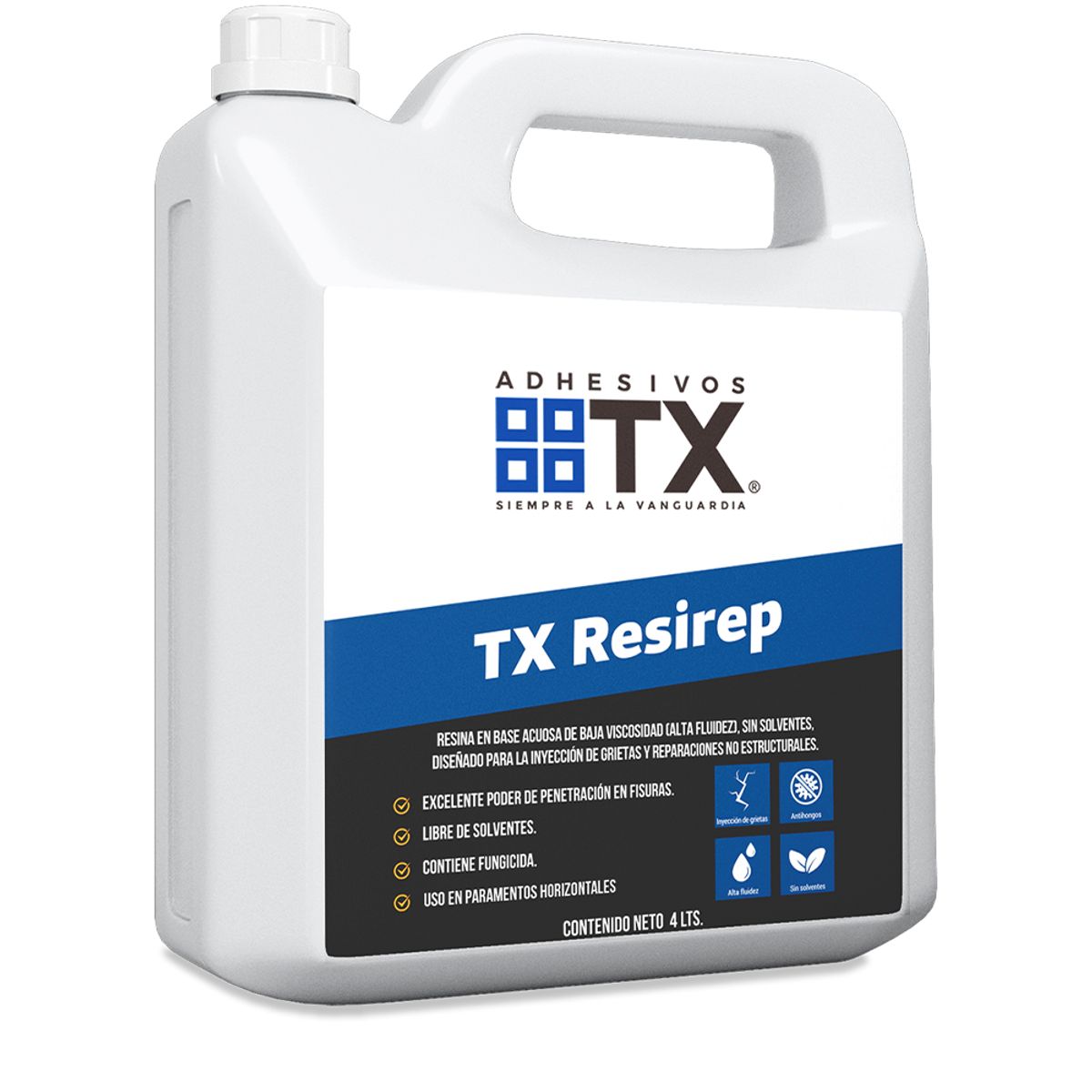 TX - RESIREP - Resina base acuosa 4Lts