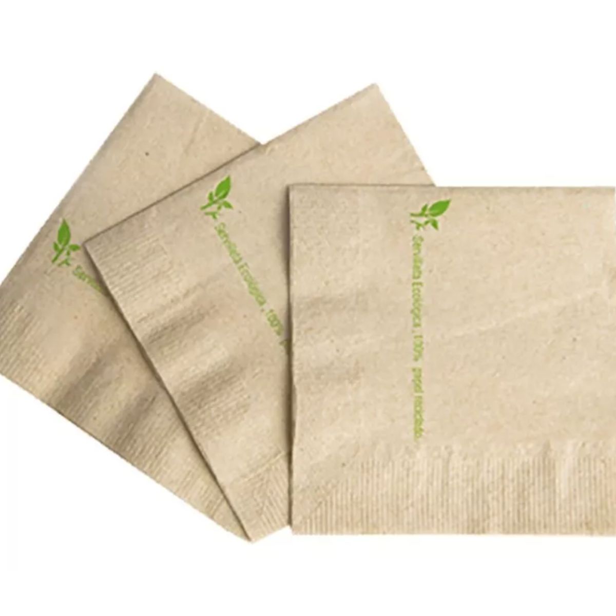 ECOSOULIFE - 150 Servilletas Cóctel Ecológicas 11x12cm. Celulosa Papel Reciclado