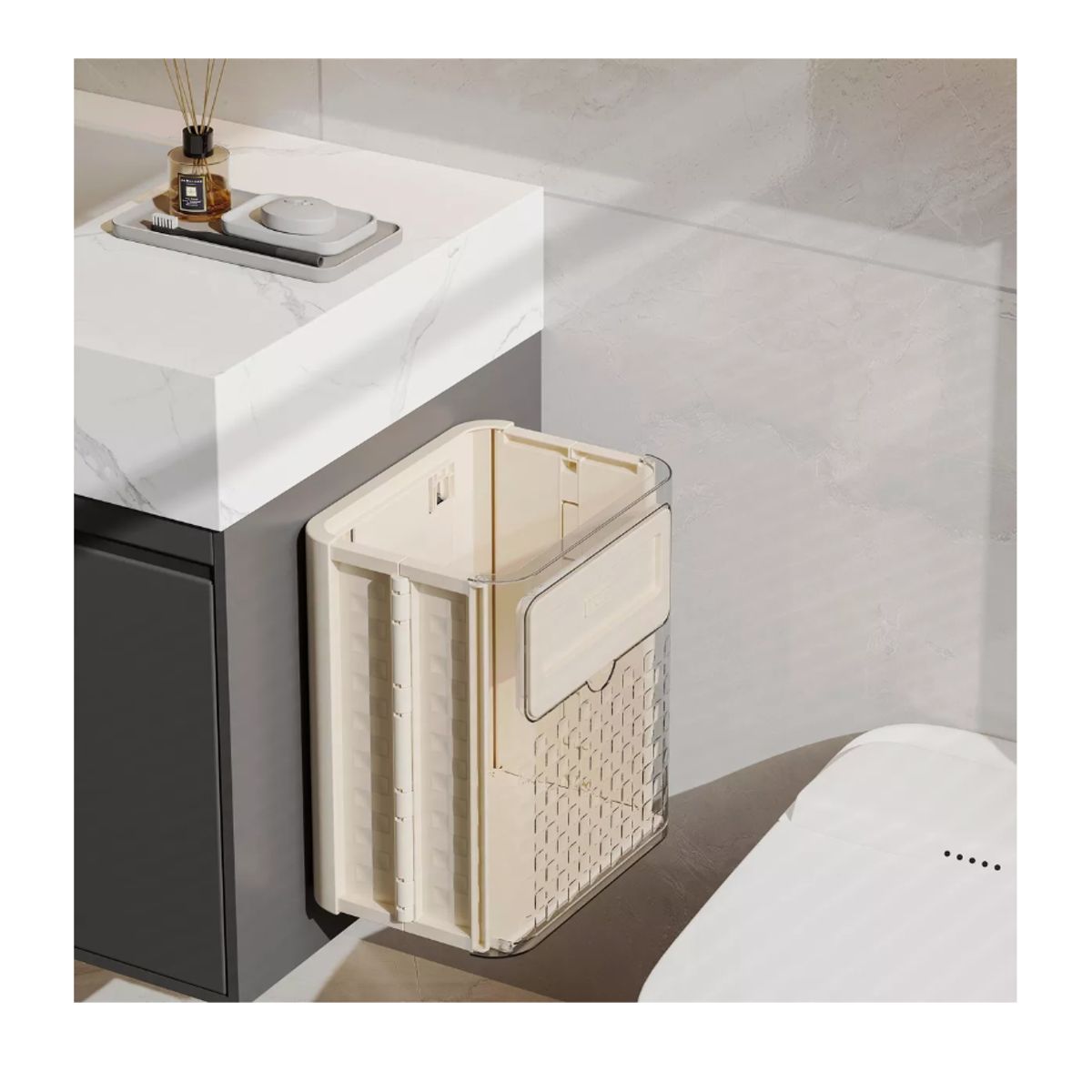 GENERICO - Basurero Plegable Papelera Portatil Cocina+rascador