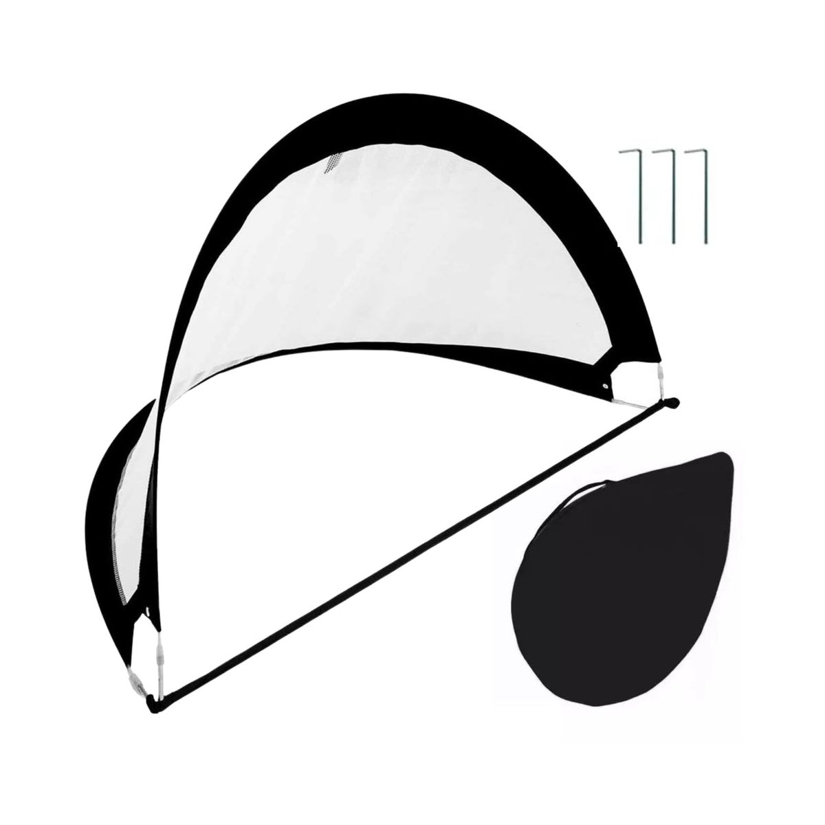 GENERICO - Arco De Futbol Plegable Armado Con Bolsa De Transporte 120cm