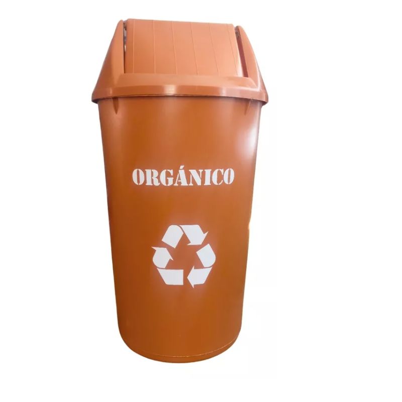 GENERICO - Basureros Contenedore Reciclaje Con Tapa Vaiven 36 Lts Dayro