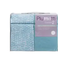PLUMETTI - Set De 2 Juegos De Sabanas De 2 Plazas Combinadas Kigali