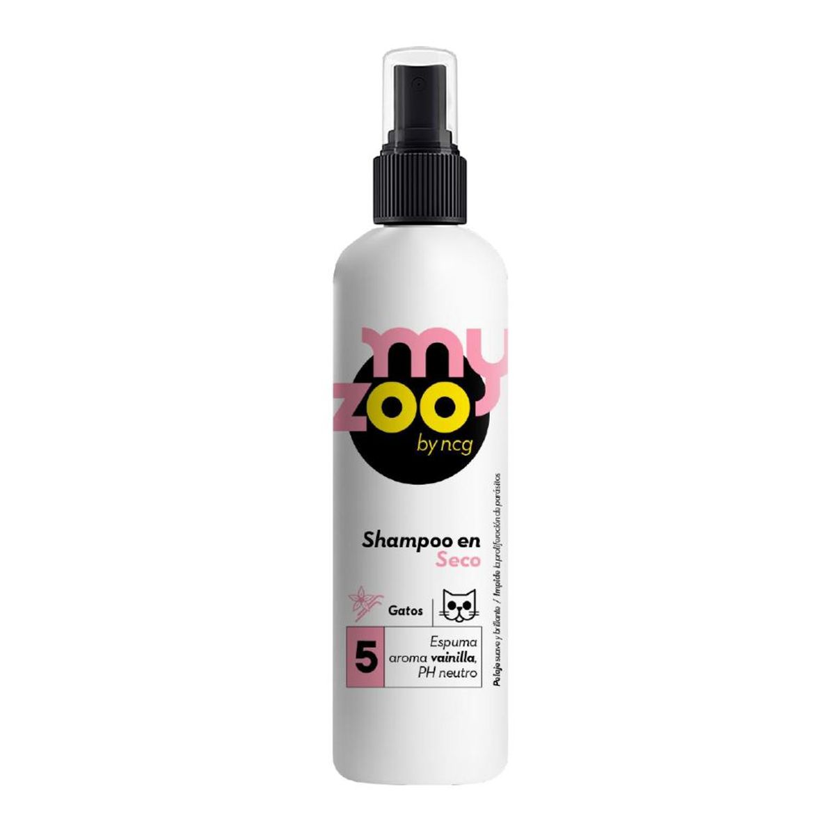 MYZOO - Shampoo Gatos MYZOO Neutro Espuma en Seco Vainilla 250cc