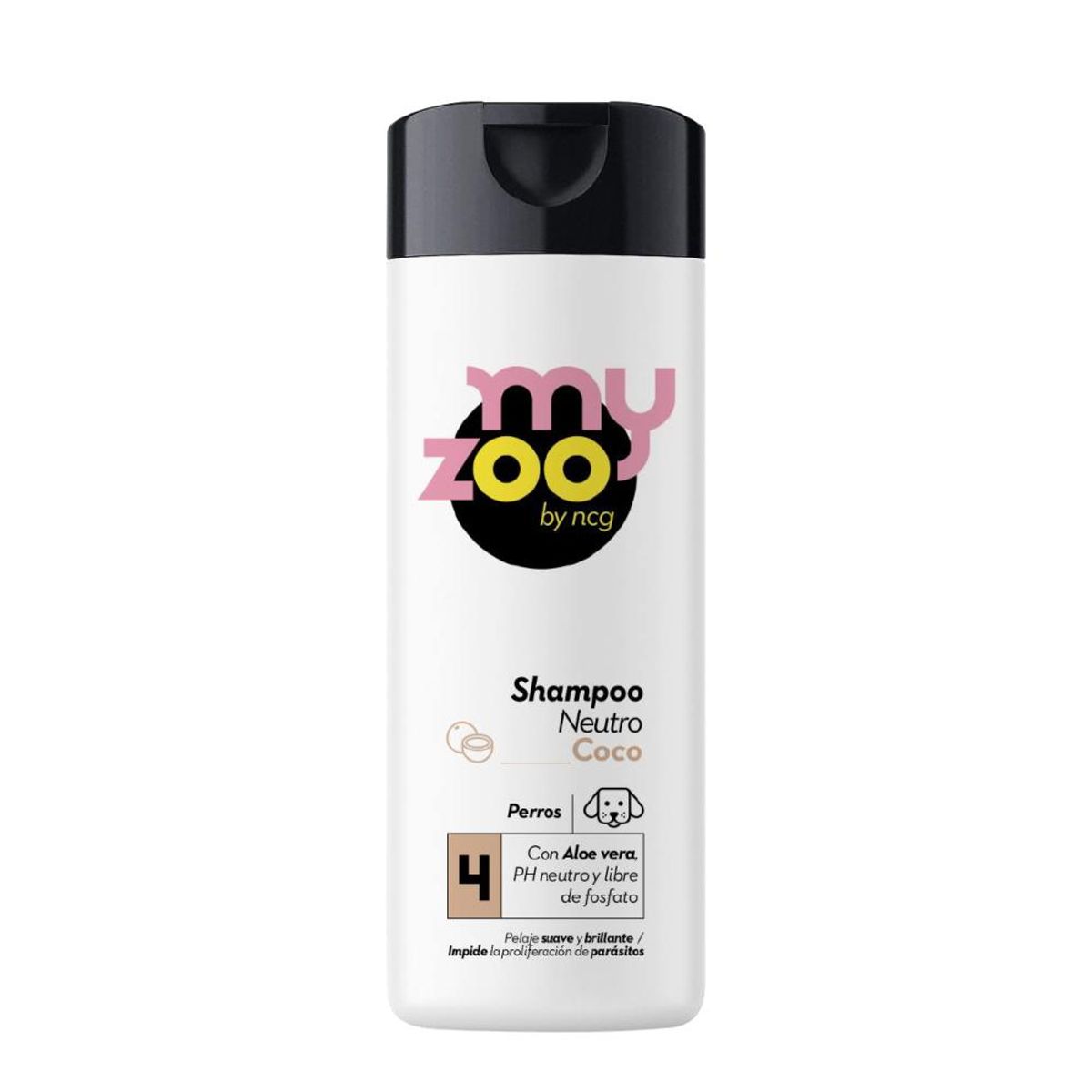 MYZOO - Shampoo para Perros MYZOO Neutro Aloe Vera Aroma Coco 420cc