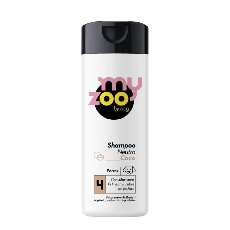 MYZOO - Shampoo para Perros MYZOO Neutro Aloe Vera Aroma Coco 420cc