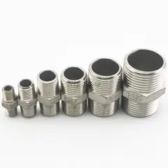 GENERICO - NIPLE HEX NPT SS304 TRES CUERTOS 150LBS INOX