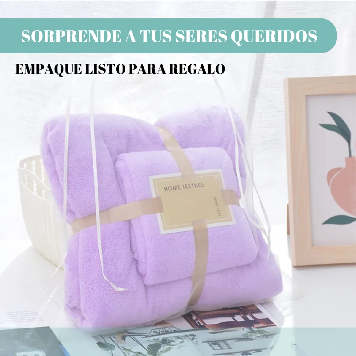 GENERICO - Pack 2 Toallas Gris Baño Cuerpo Manos Microfibra Secado Rápido