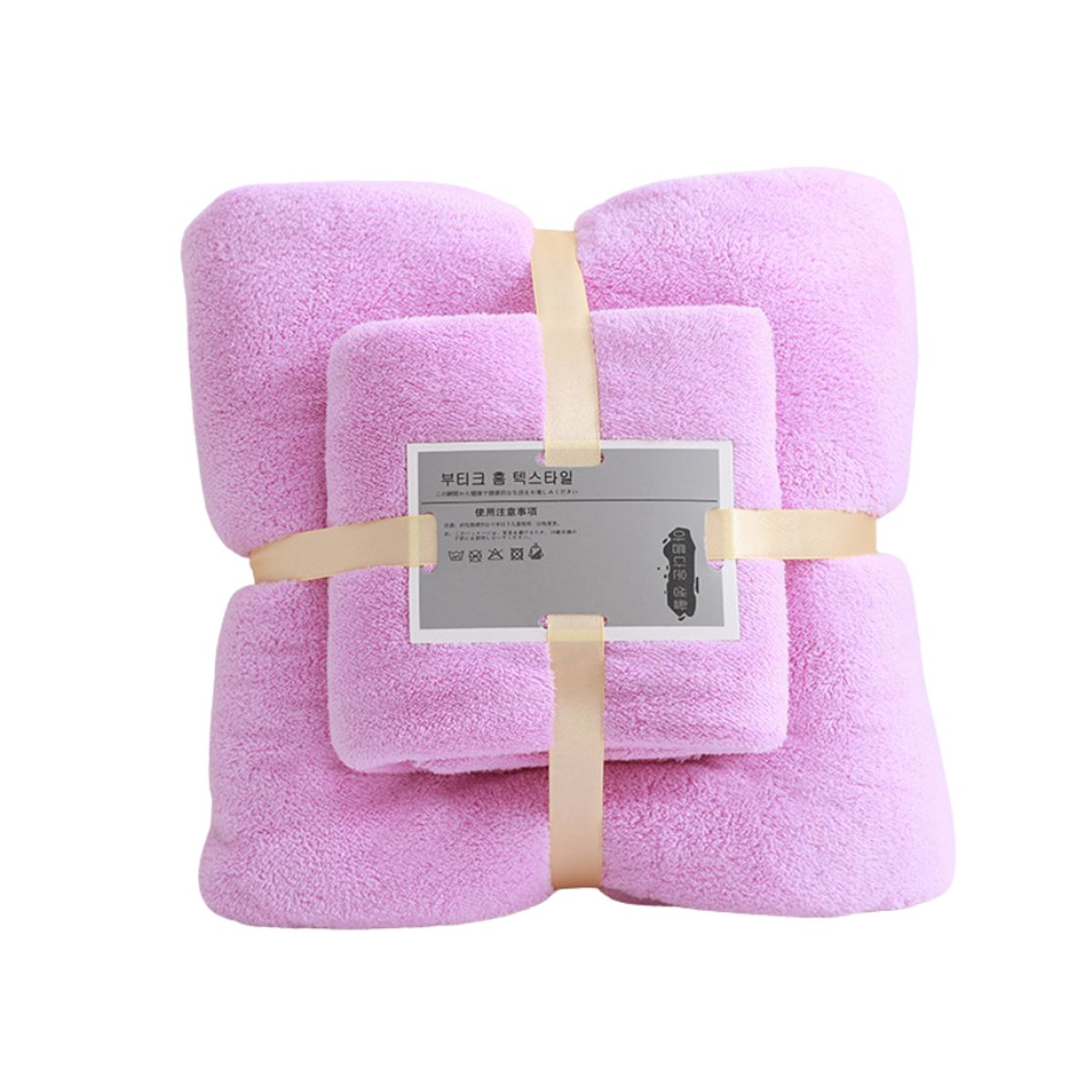 GENERICO - Pack 2 Toallas Baño Cuerpo Manos Microfibra Secado Rápido