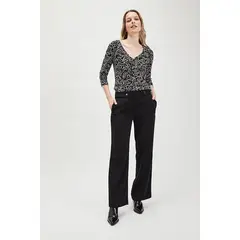 ASH - Polera Manga Larga Negro Mujer