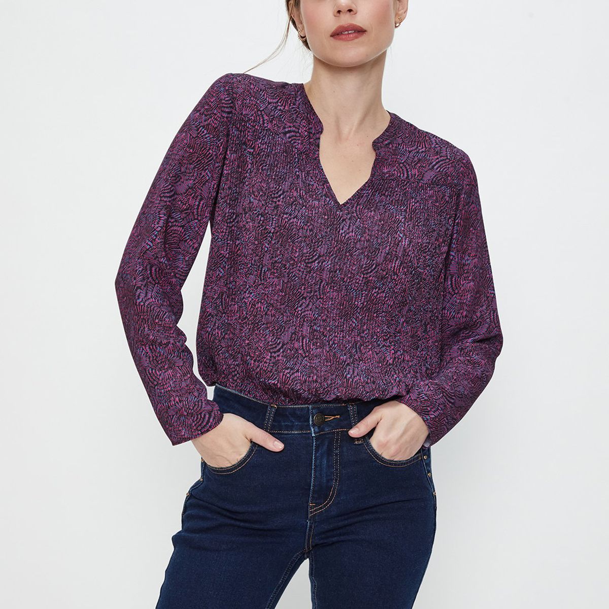 ASH - Blusa Manga Larga Negro Mujer Ash