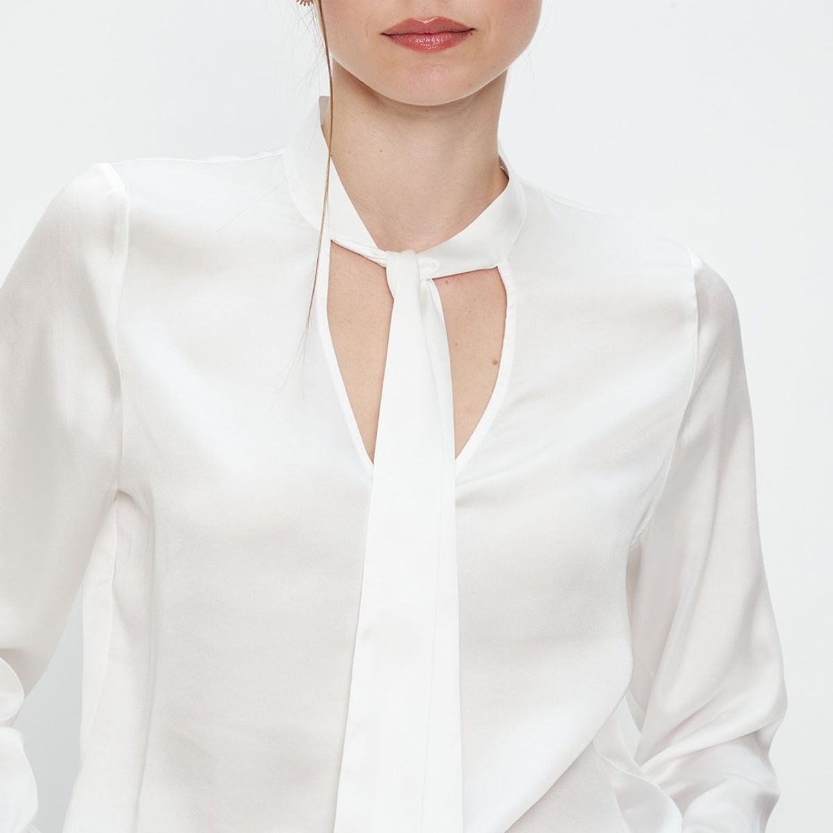 ASH - Blusa Manga Larga Crudo Mujer Ash