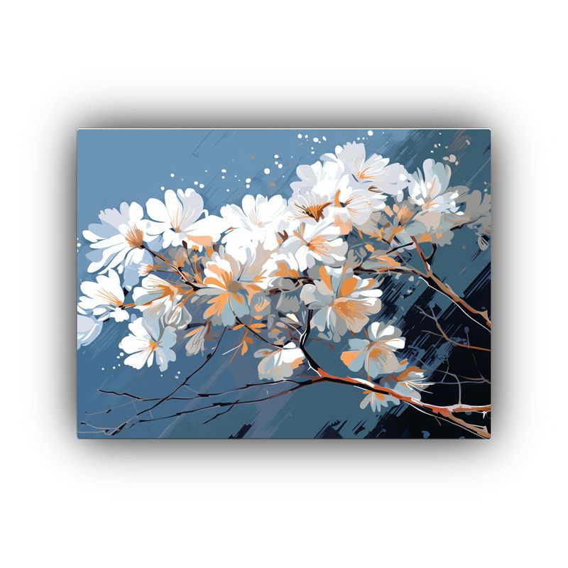 GENERICO - Cuadro Arte Pared Cuadro Vida Acacia En Blanco Estilo Neonoi 120x80cm