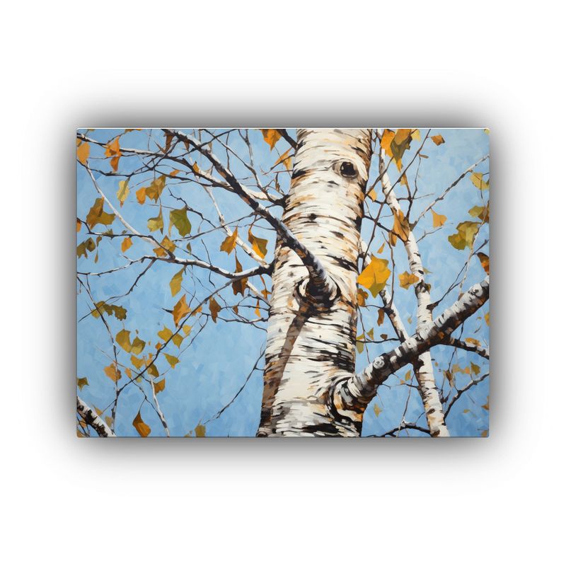 GENERICO - Pintura De Arte De Pared Árbol Aspen Estilo óleo Abstracto 120x80cm