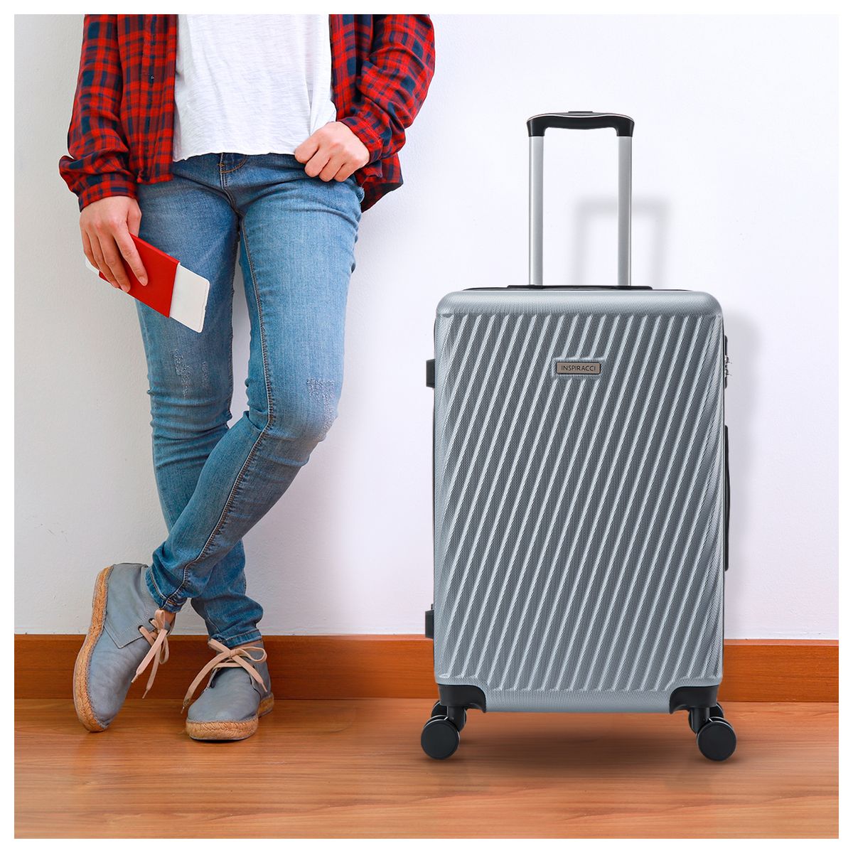 INSPIRACCI - Set de Maletas Rígidas  MILAN S-M-L  Gris-