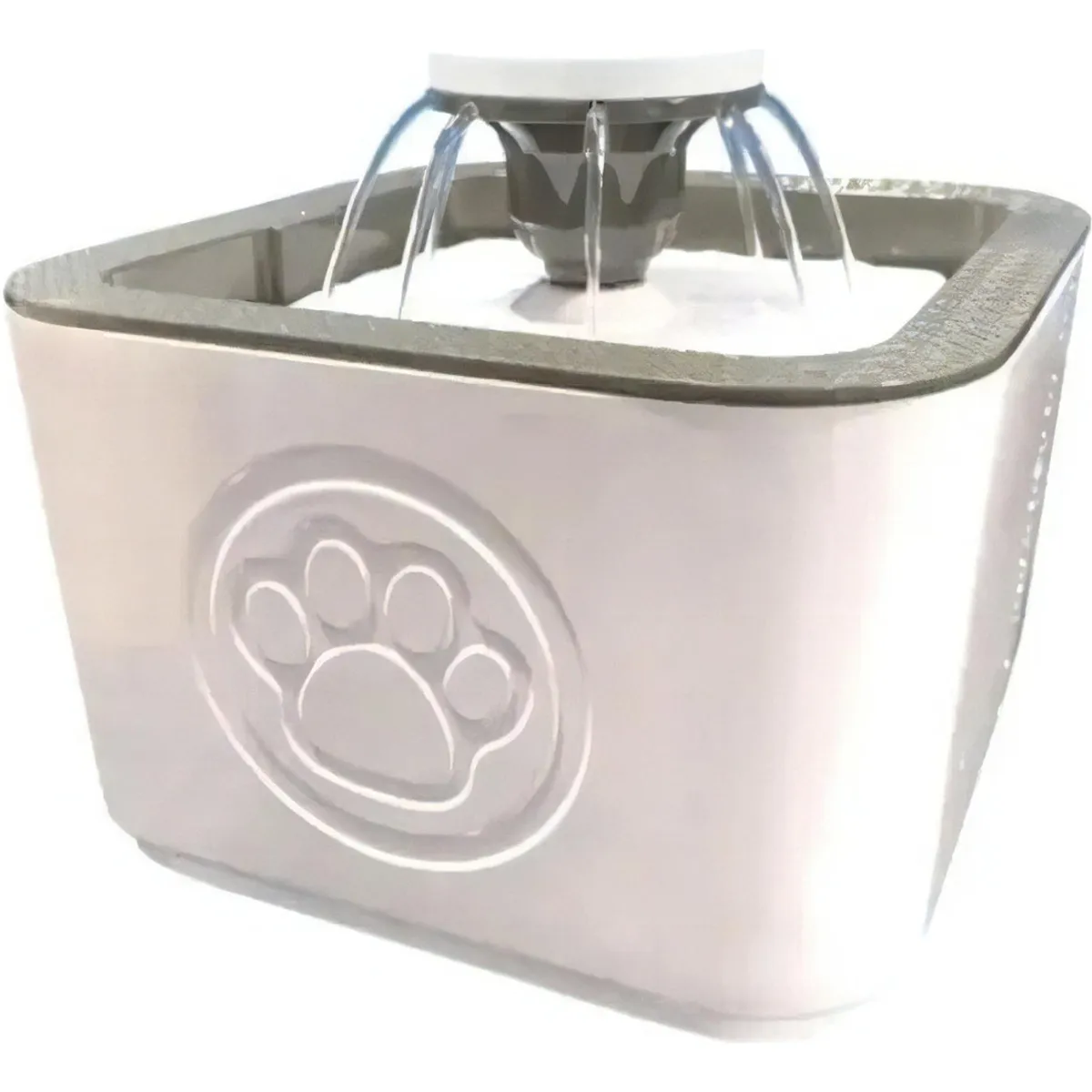 GENERICO - Fuente De Agua Gatos Y Perros 2.5 Litros 3 Modos Color Gris