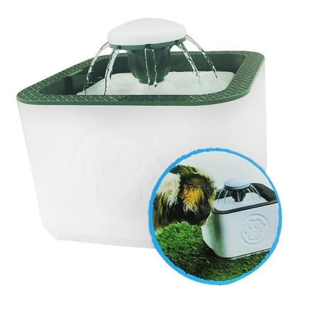 GENERICO - Fuente De Agua Gatos Y Perros 2.5 Litros 3 Modos Color Gris