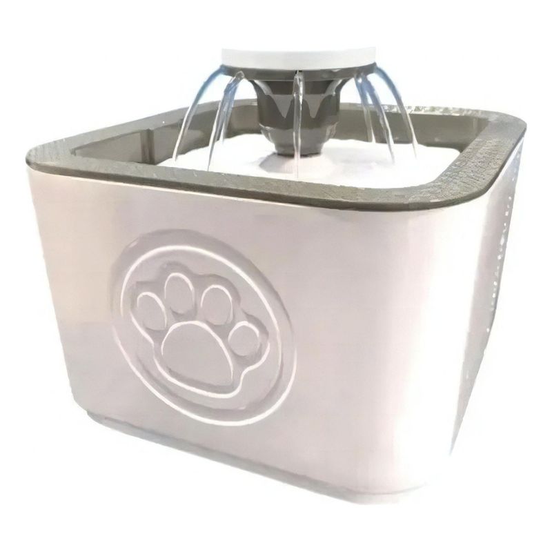GENERICO - Fuente De Agua Gatos Y Perros 2.5 Litros 3 Modos Color Gris