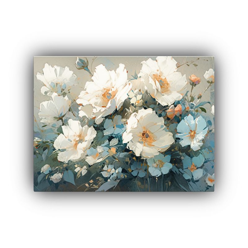GENERICO - Pintura De Flores Vibrantes En Lienzo Estilo Intenso Con Col 120x80cm