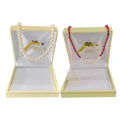 MALLORCA - Set Collar Perla 40cm mas Collar de Perlas Cristal Rubi de