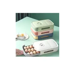 GENERICO - Organizador De Huevos Caja Para 18-21 Unidad Huevera Colores