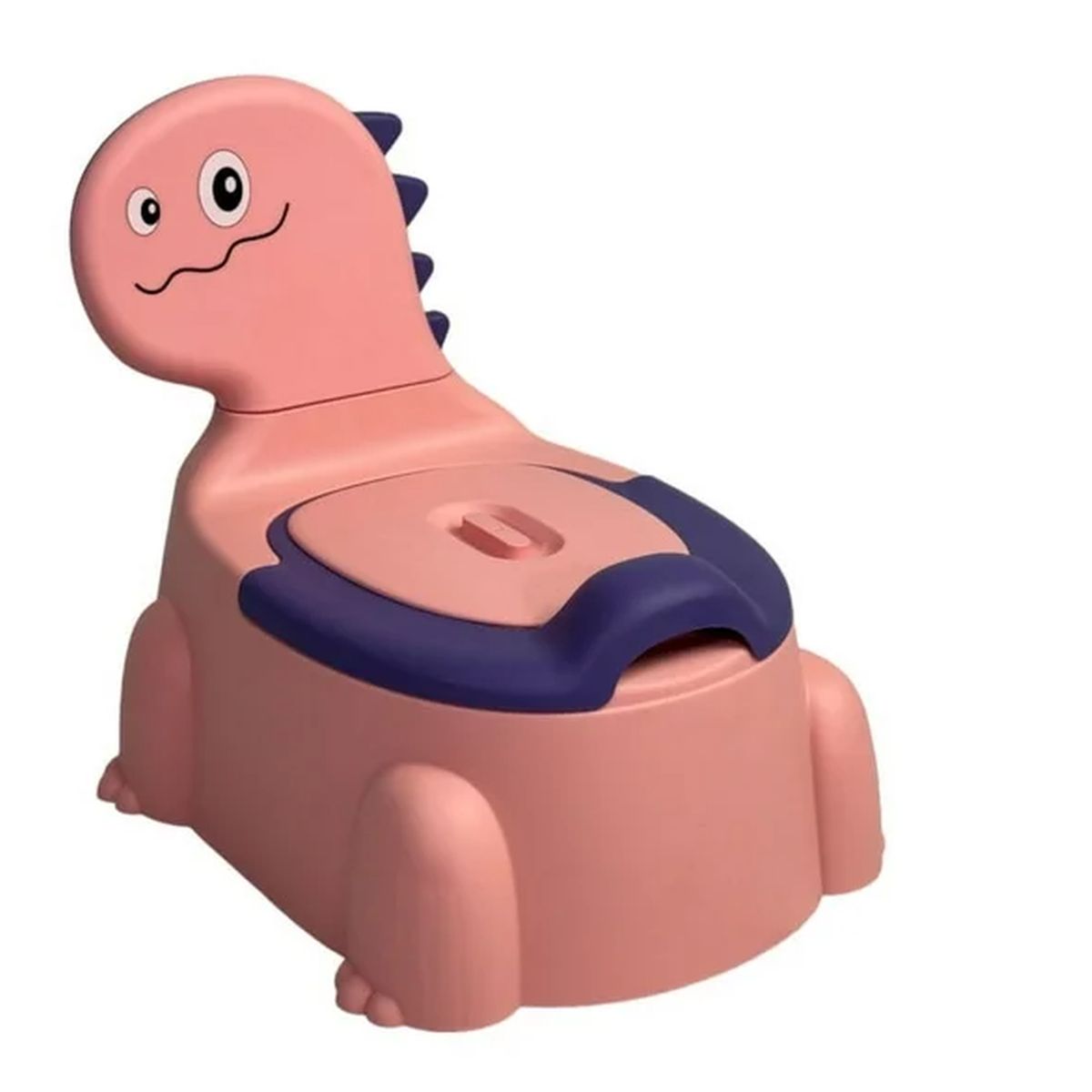 GENERICO - Bacinica Infantil Diseño Dinosaurio - Primer Baño - Rosado