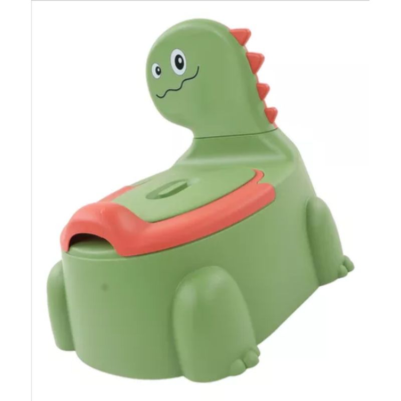 GENERICO - Bacinica Infantil Diseño Dinosaurio - Primer Baño - Verde