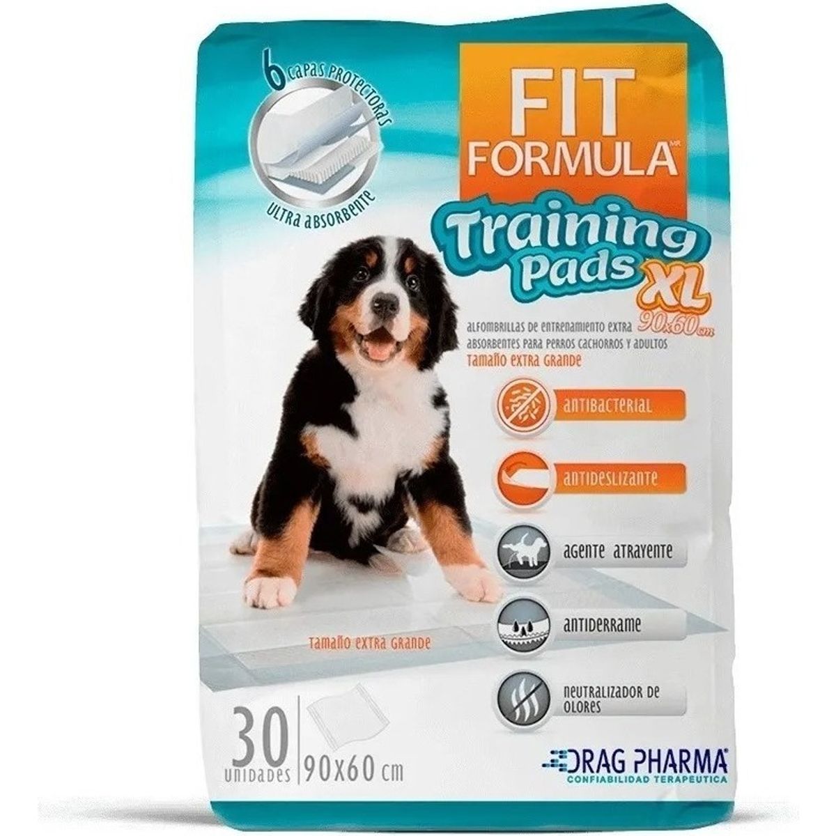 FIT FORMULA - Sabanillas Fit Formula 90x60 Cm 30 Unidades