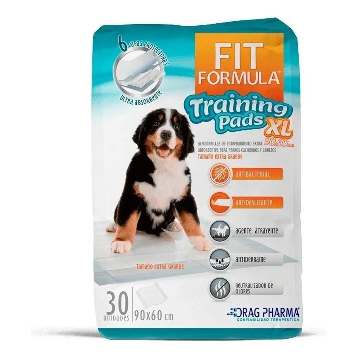 FIT FORMULA - Sabanillas Fit Formula 90x60 Cm 30 Unidades