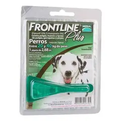FRONT LINE - Frontline Plus Pipeta Perro De 20 A 40 Kg Pulga Y Garrapata