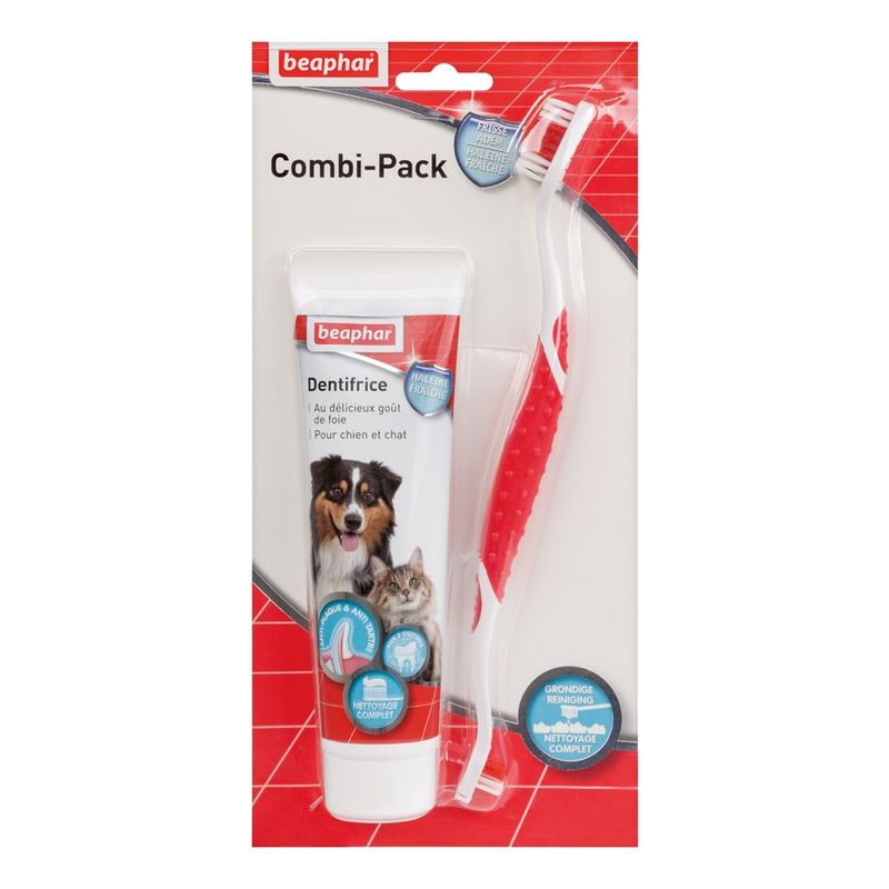 DRAG PHARMA - Cepillo De Dientes + Pasta Perros Y Gatos X 100 Gr Beapha