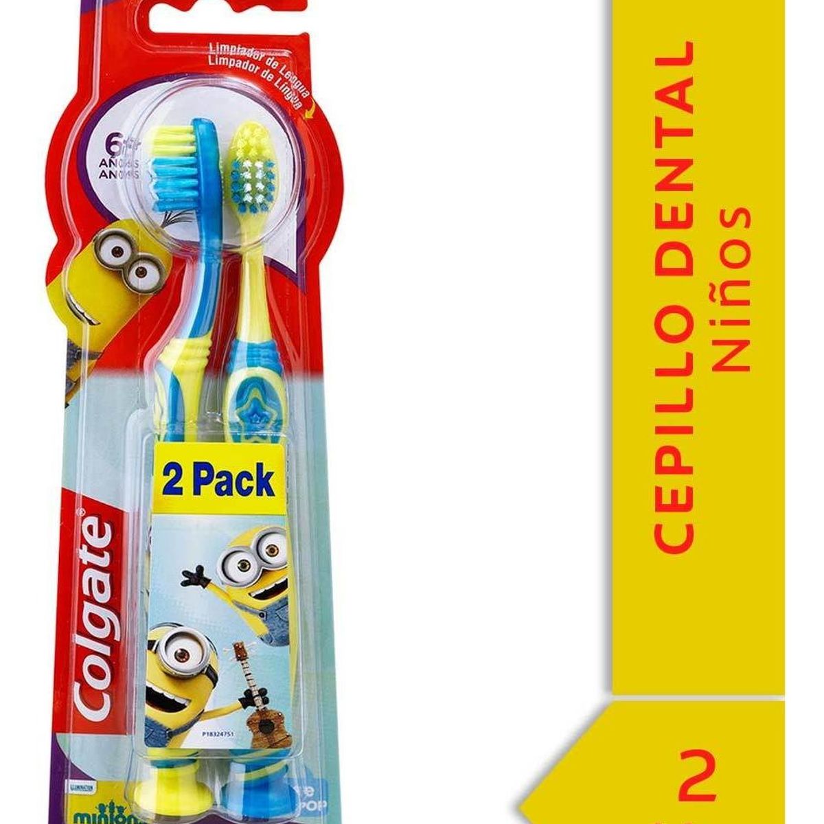 COLGATE - Cepillo Dental Colgate Smiles Minions 6+ Años 2 Unidades