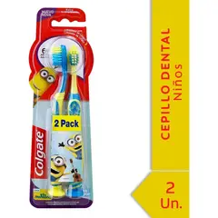 COLGATE - Cepillo Dental Smiles Minions 6+ Años 2 Unidades