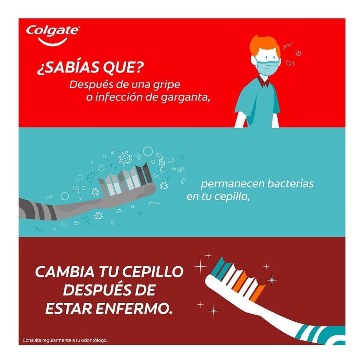 COLGATE - Cepillo Dental Colgate Triple Acción Medio 2 Un