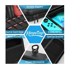 GENERICO - Estuche Protector Para Nintendo Switch Oled Kit 17 En1