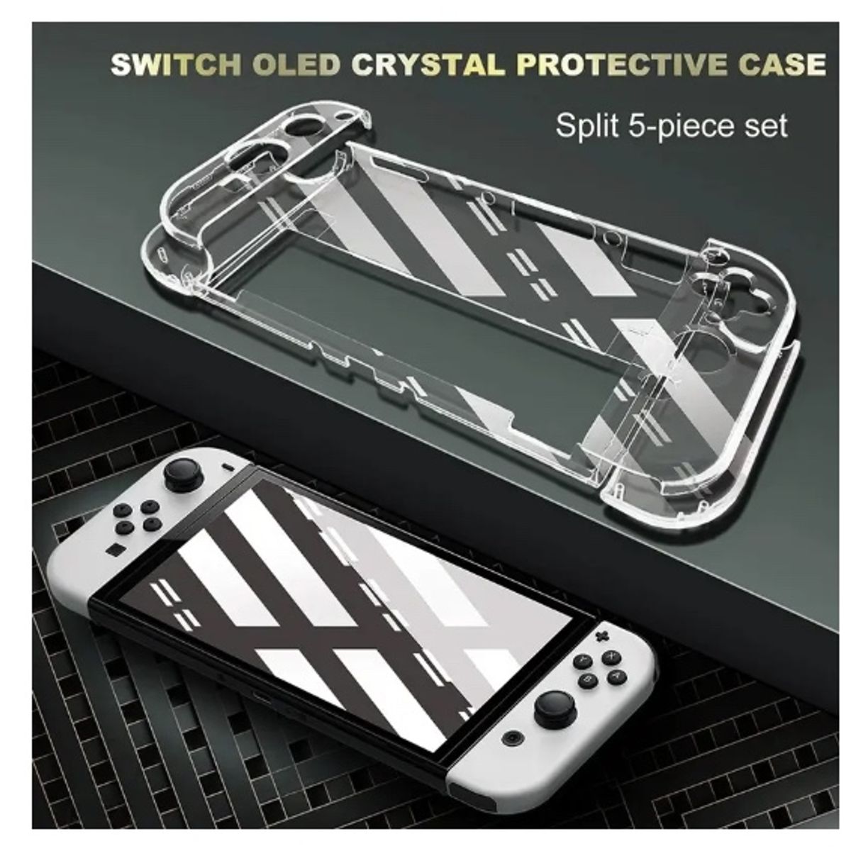 GENERICO - Estuche Protector Para Nintendo Switch Oled Kit 17 En1